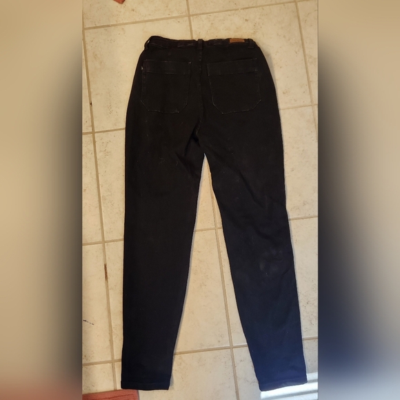 Womens Judy Blue Black Jogger Drawstring Jeans Size 7/28 #D107 - Picture 7 of 7